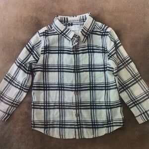 Plaid Button Down Kids Shirt